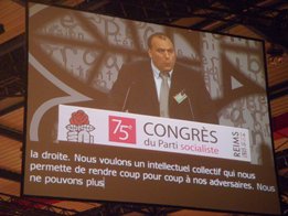 Julien Dray au congrès de Reims